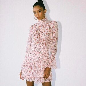 Princess Polly Pink Floral Long Sleeve Dress